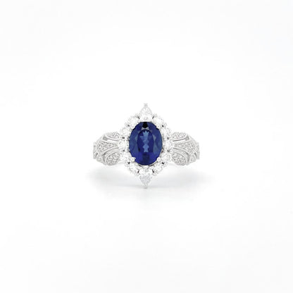 Heirloom Antique-Inspired 1.74 Carat Sapphire Ring