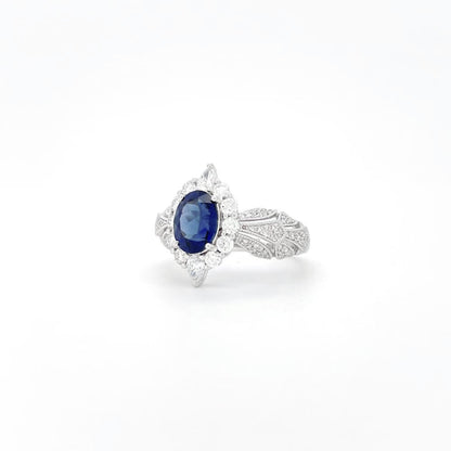 Heirloom Antique-Inspired 1.74 Carat Sapphire Ring