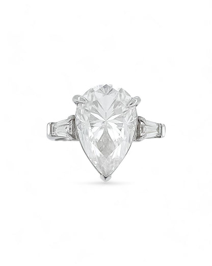 Elegance Pear Moisssanite Ring
