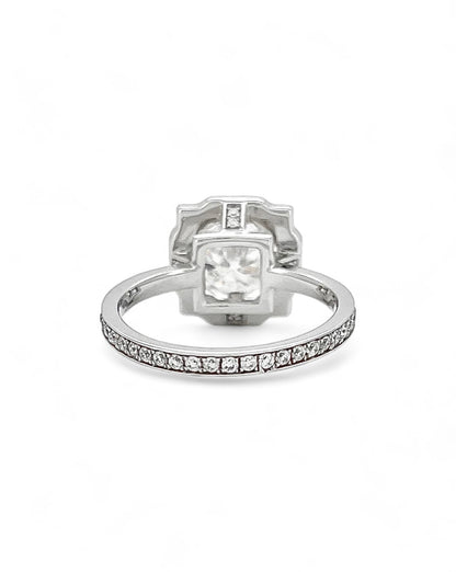 Empress Aura Moissanite Ring