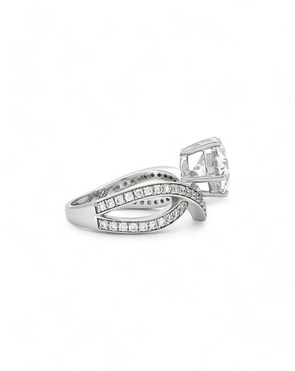 Emotion Round Moissanite Ring