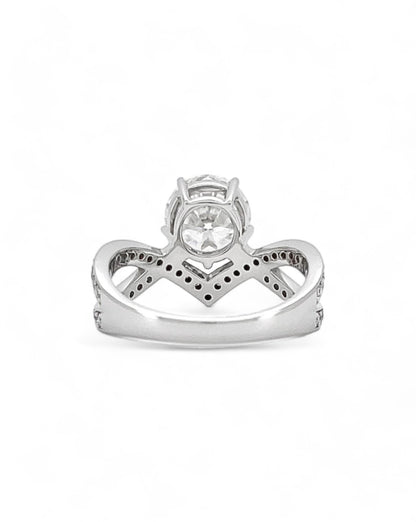 Emotion Round Moissanite Ring