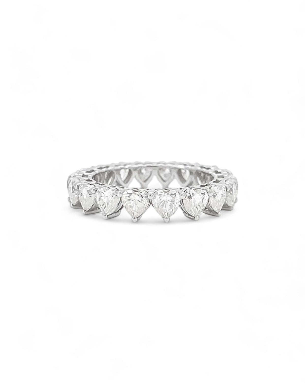 Promise Heart Moissanite Band Ring