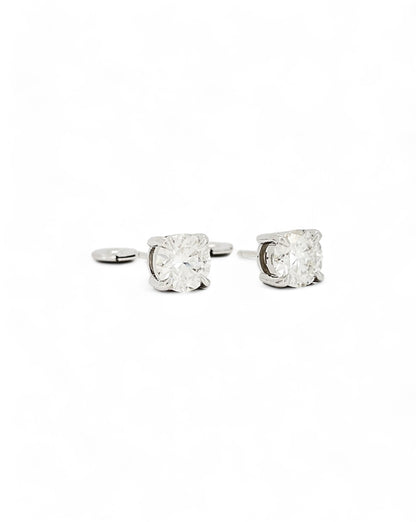 Moonlight Round Moissanite Earrings
