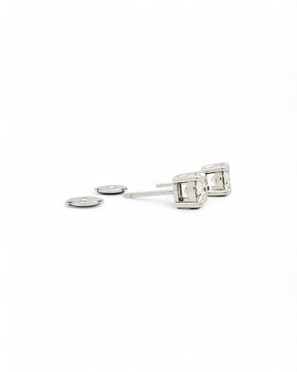 Moonlight Round Moissanite Earrings