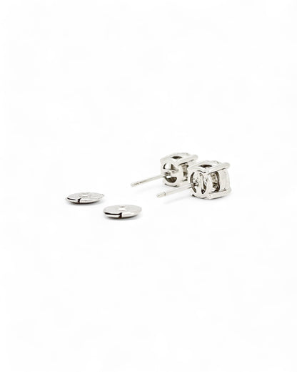 Moonlight Round Moissanite Earrings