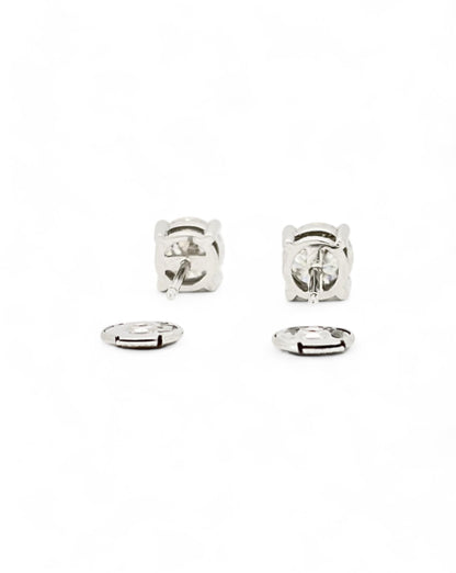 Moonlight Round Moissanite Earrings