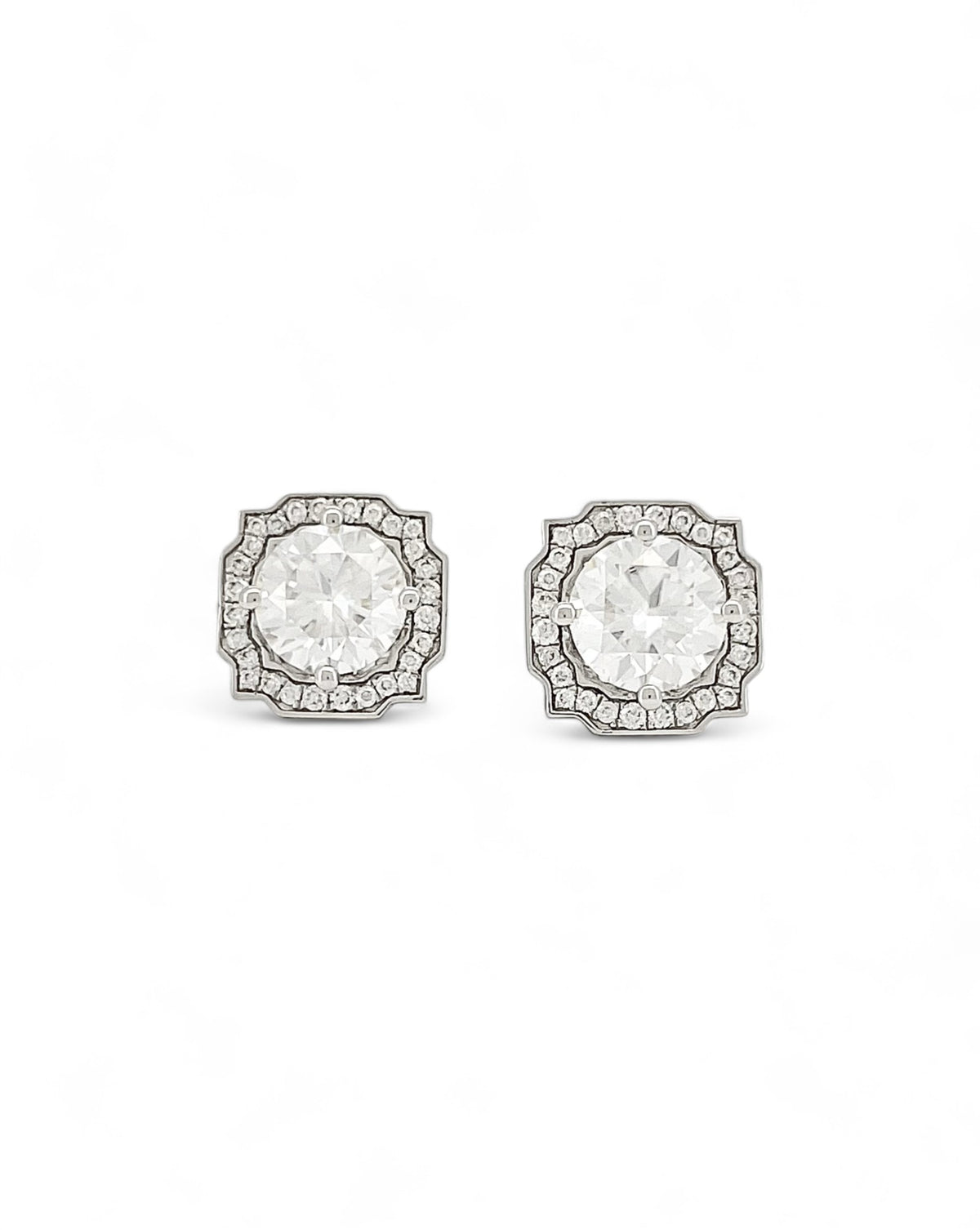 Empress Aura Moissanite Earrings