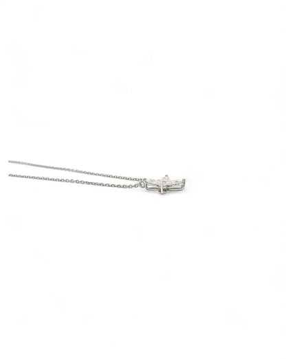 Whisper Round Moissanite Necklace