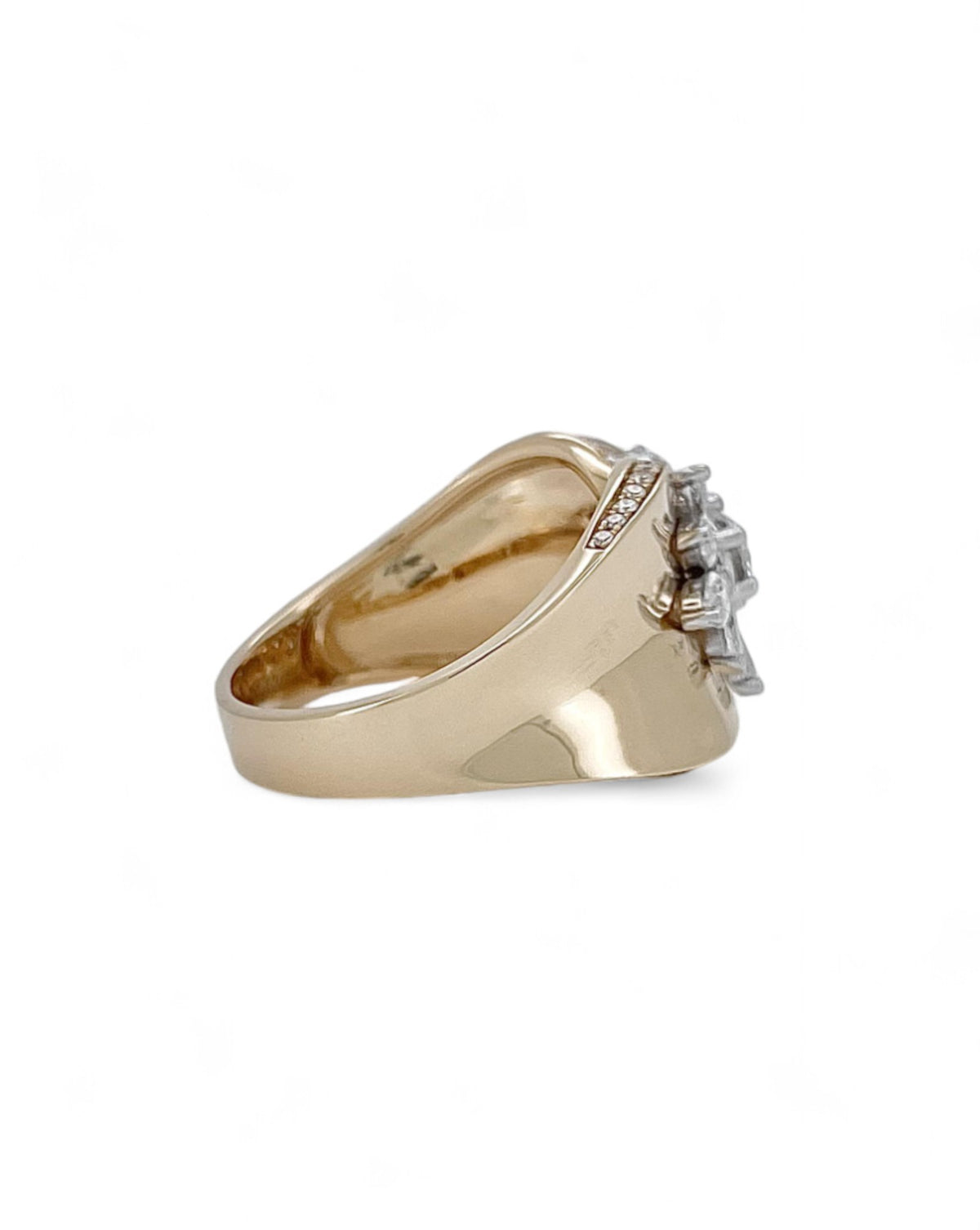 Heirloom Sunburst Bloom Statement Diamond Ring