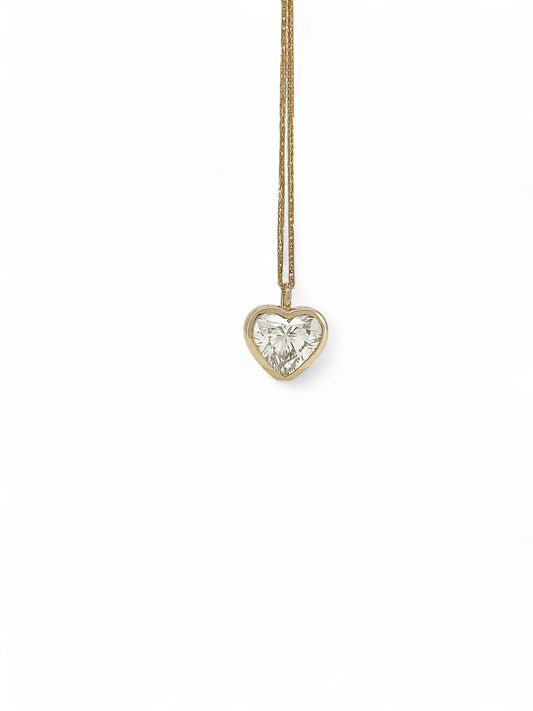 Tipsy Heart of Light Diamond Pendant