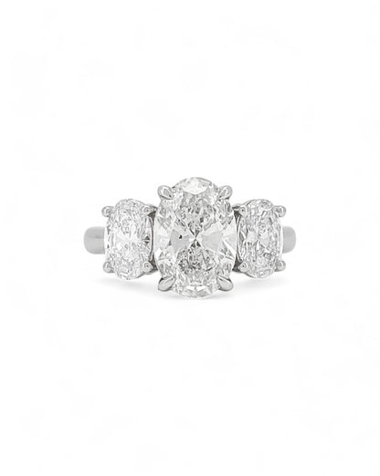 Elegance Triple Oval Diamond Ring