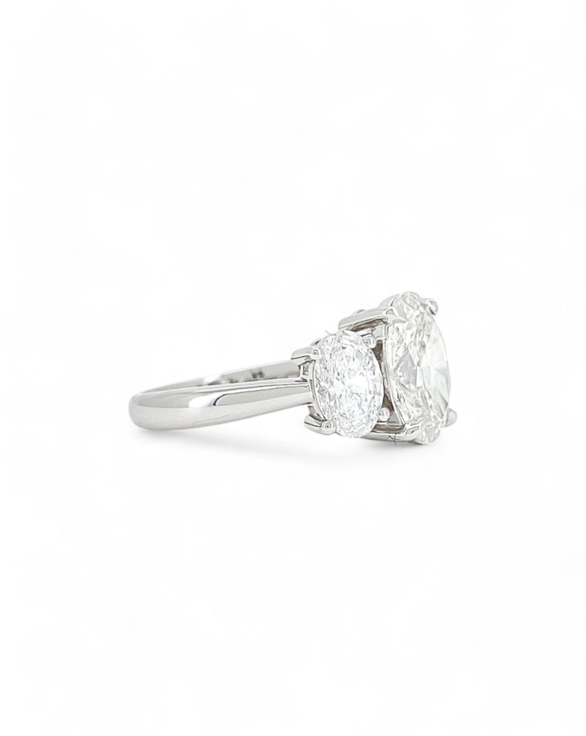 Elegance Triple Oval Diamond Ring