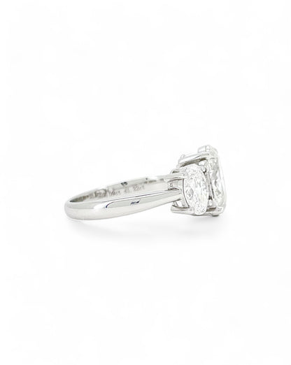 Elegance Triple Oval Diamond Ring