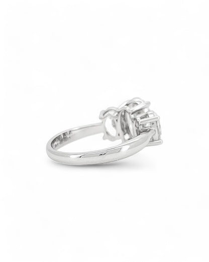 Elegance Triple Oval Diamond Ring