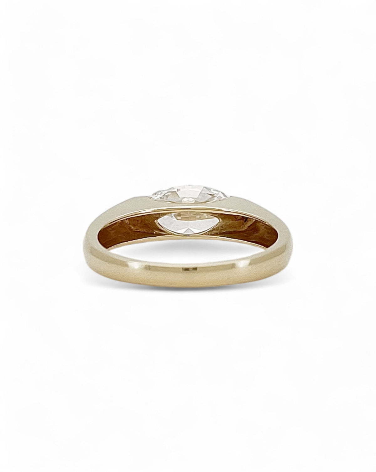 Tipsy East-west Set Marquise Diamond Ring
