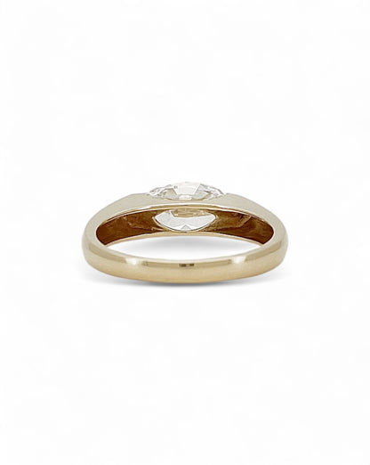 Tipsy East-west Set Marquise Diamond Ring