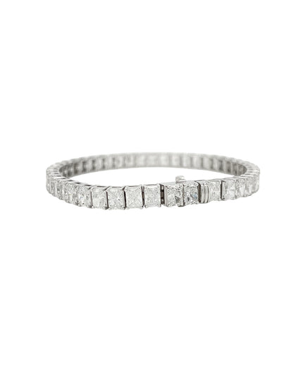 Moonlight Radiant-cut Diamond Tennis Bracelet