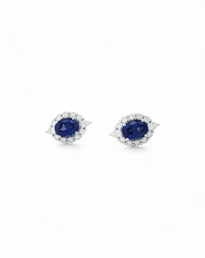 Heirloom Exquisite Sapphire Stud Earrings