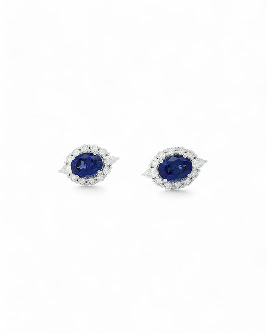 Heirloom Exquisite Sapphire Stud Earrings