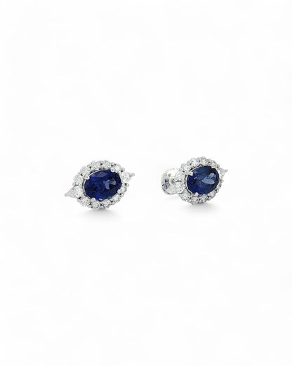 Heirloom Exquisite Sapphire Stud Earrings