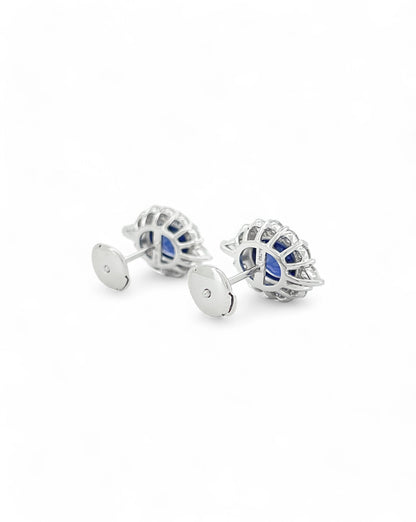 Heirloom Exquisite Sapphire Stud Earrings