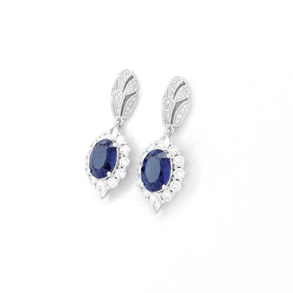 Heirloom Antique-Inspired 3.51 Carat Sapphire Earrings