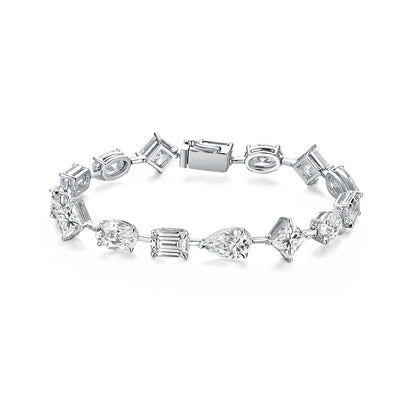 Moonlight Multi-Shape Diamond Tennis Bracelet