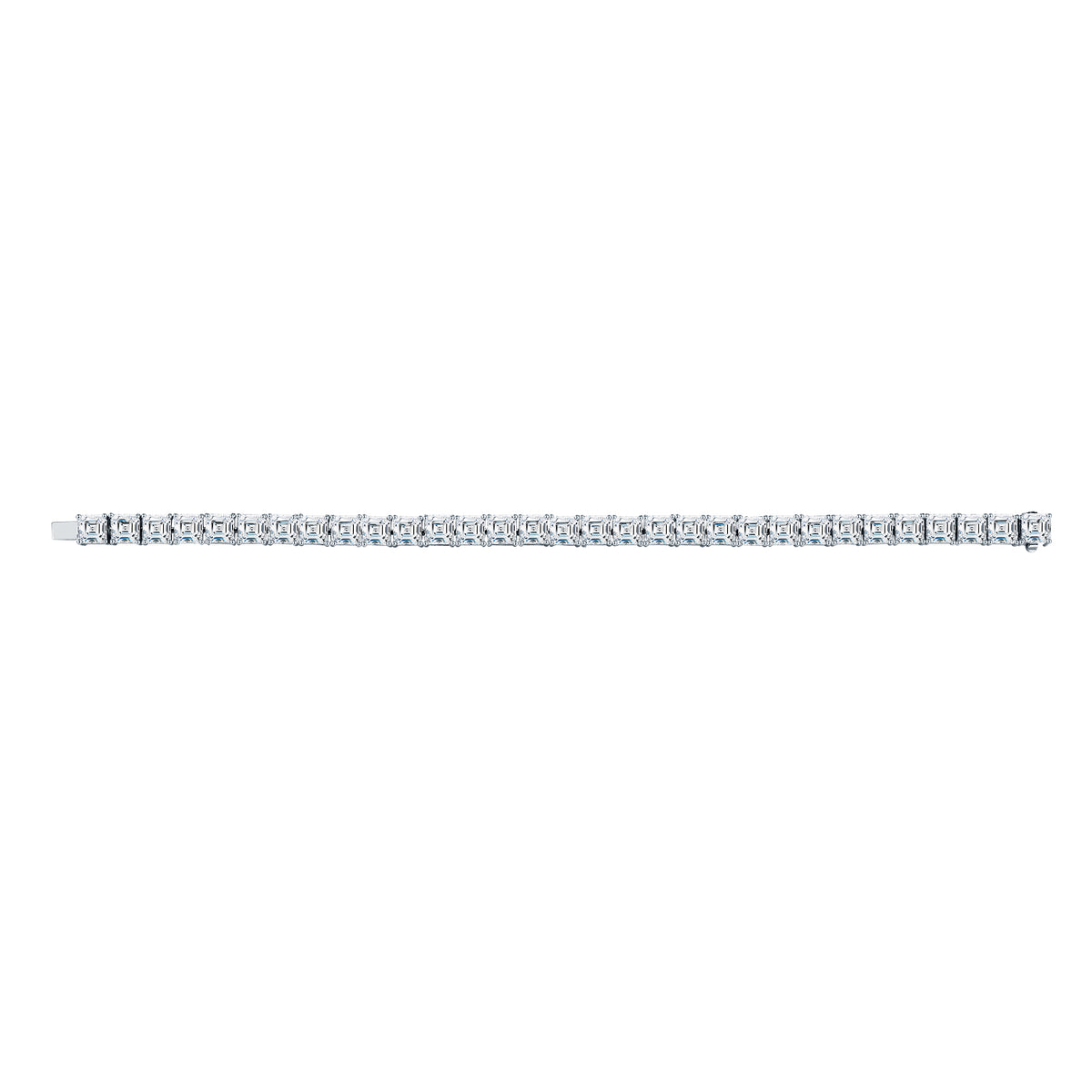 Moonlight Asscher-Cut Lab Diamond Tennis Bracelet