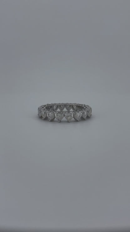 Promise Heart Moissanite Band Ring