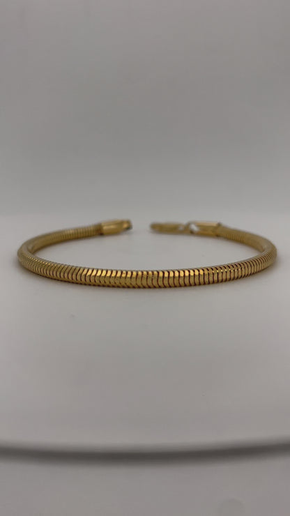 Heirloom Serpentine Gold Cuff